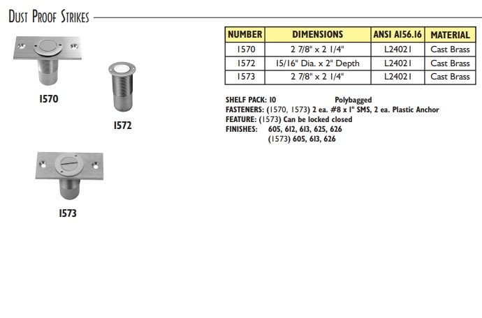 1-DUST PROOF STRIKES